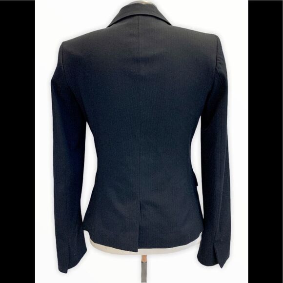 SISLEY black pinstripe blazer size 44 - Picture 2 of 8